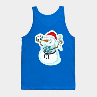 Black Belt Snowman - Christmas gift Tank Top